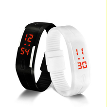 Sport LED Watches Candy Color Silicone Rubber Touch Screen Digital Watches