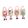 Christmas Linen Candy Gift Tote Bag