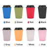 Double Wall Reusable Wheat Straw Cup with Straw for Coffee Milk Tea in Home Office Outdoors