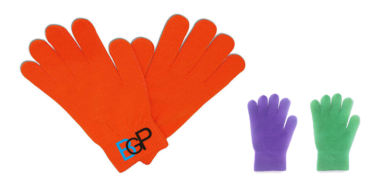 Custom Logo Promotional Winter Acrylic Knitted Gloves