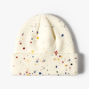 Custom Spotted Beanie Hat Personalized Logo Special Printed Knit Cuffed Beanie for Men Women