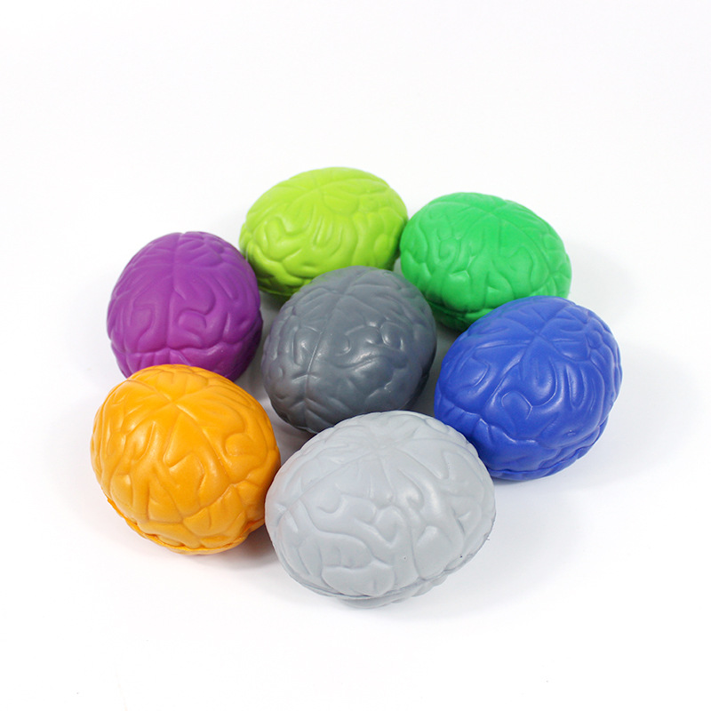 Brain Toy PU Squeeze Ball Hand Muscle Exercise Pressure Ball Stress Balls for Release Pressure