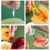 Reusable Convenient Storage 3 In 1 Fruit Digger Carving Knife