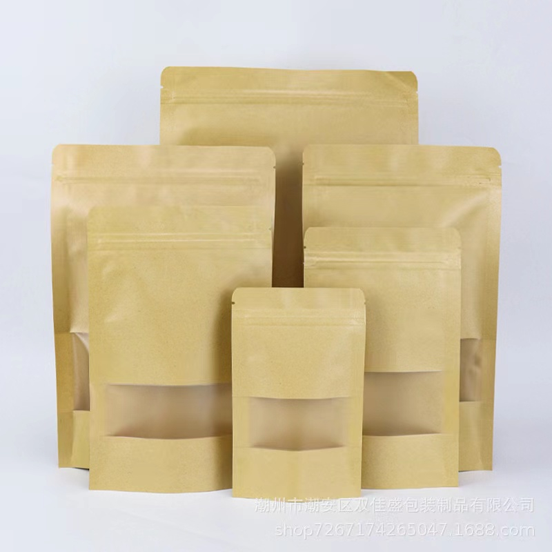 Self-sealing Kraft Paper Bag With Window