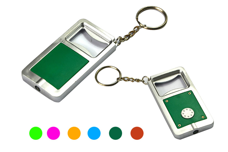 Custom Promotional Bottle Opener Keychain Key Ring