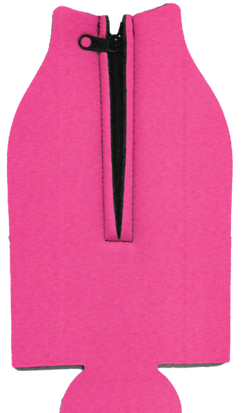 Promotional Custom Neoprene Zip Up Single Bottle Cooler