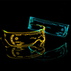 LED Visor Glasses 7 Colors Futuristic Glasses Light up Glasses Luminous Flashing Glow in the Dark Glasses Led Goggles for Bar Club Party