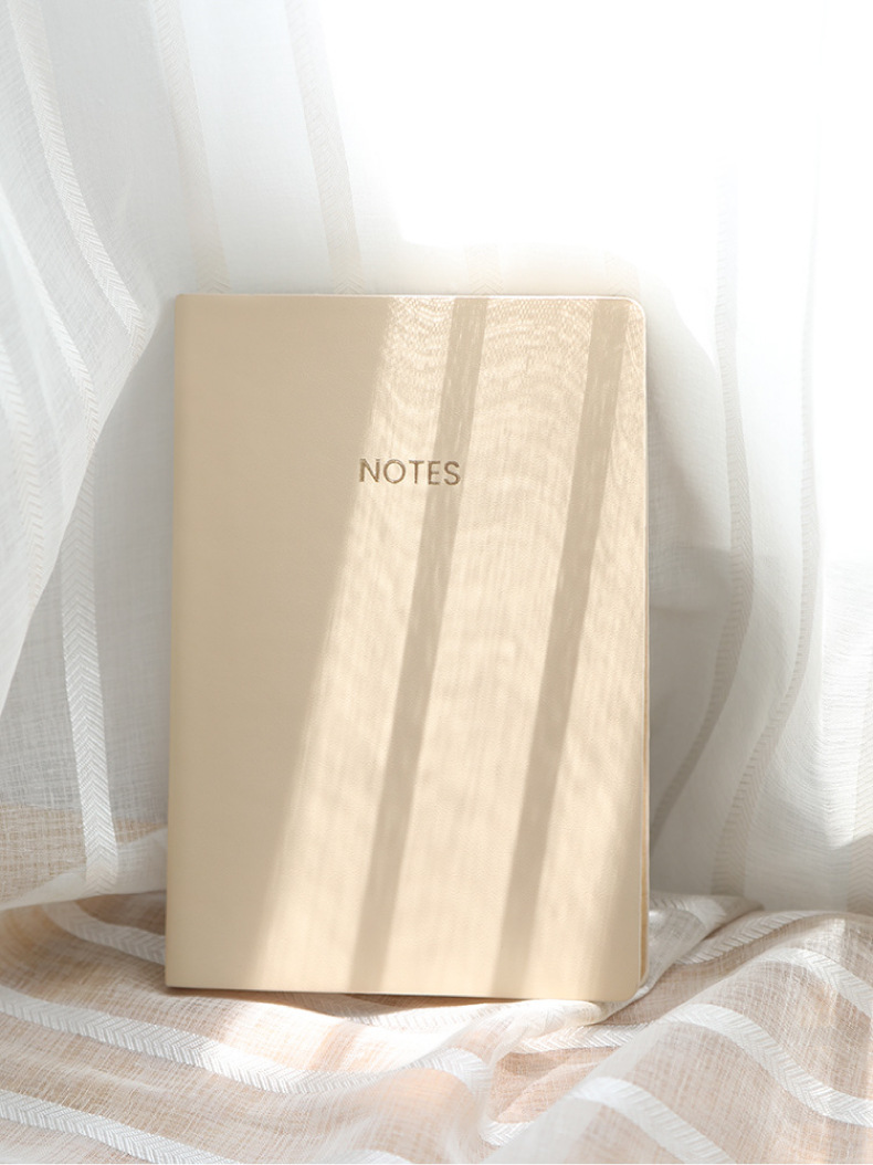 Morandi Color PU Leather Notebook Writing Journal A5 Lined Notebook Softcover PU Travel Diary Journals