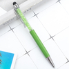 Crystal Diamond Capacitive Ballpoint Pens Universal Touch Screen Stylus Pen Retractable 2 in-1 Pens Black Ink for School Students Cell Phone