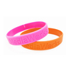 Customized Glow In Dark Debossed Inkfilled Silicone Wristbands