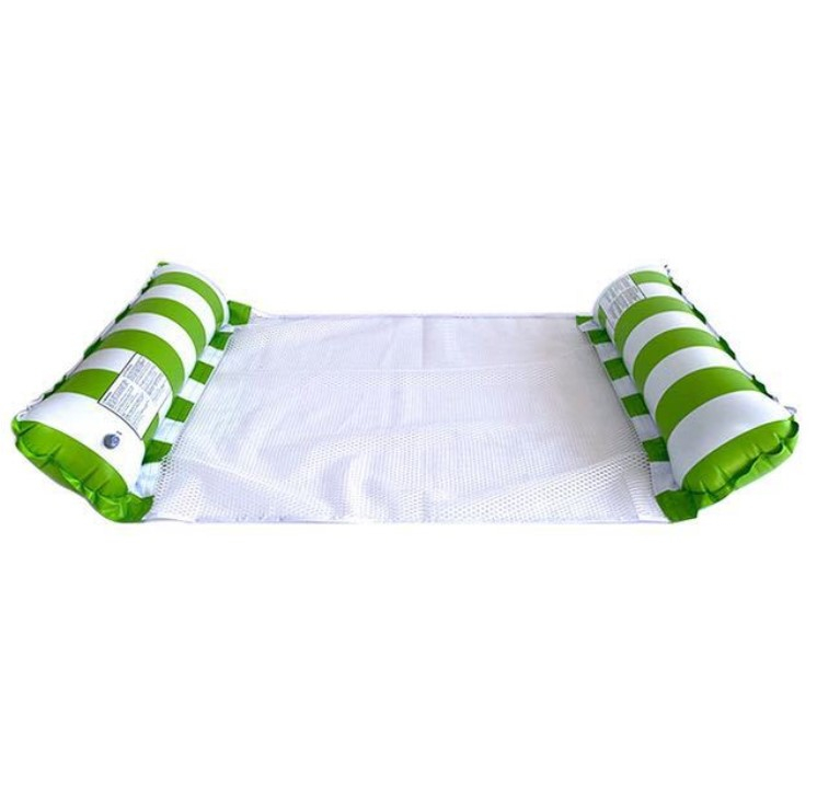 PVC Striped Inflatable Mat Floating Bed