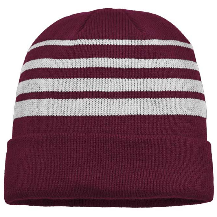Custom Two Tone Cuffed Acrylic Knit Beanie
