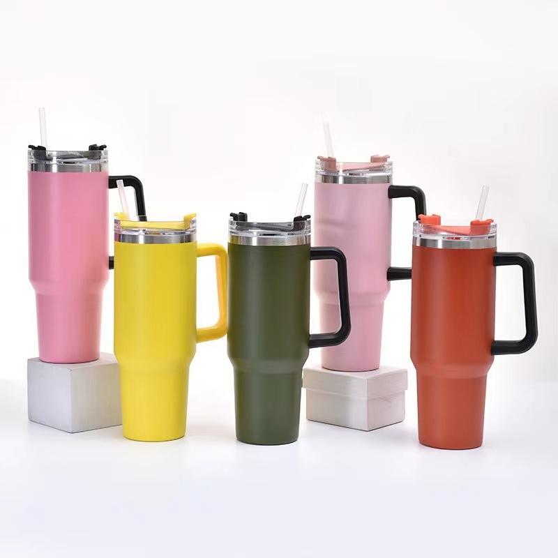 40 oz. Stainless Steel Tumbler With handle