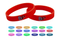  Promotional Silicone Rubber Custom Logo Wristbands
