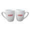 Custom Logo Ceramic Coffee Mug Cup With C Handle 12oz