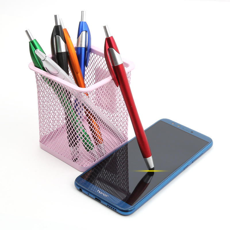 Silver Barrel Touch Screen Ballpoint Pen
