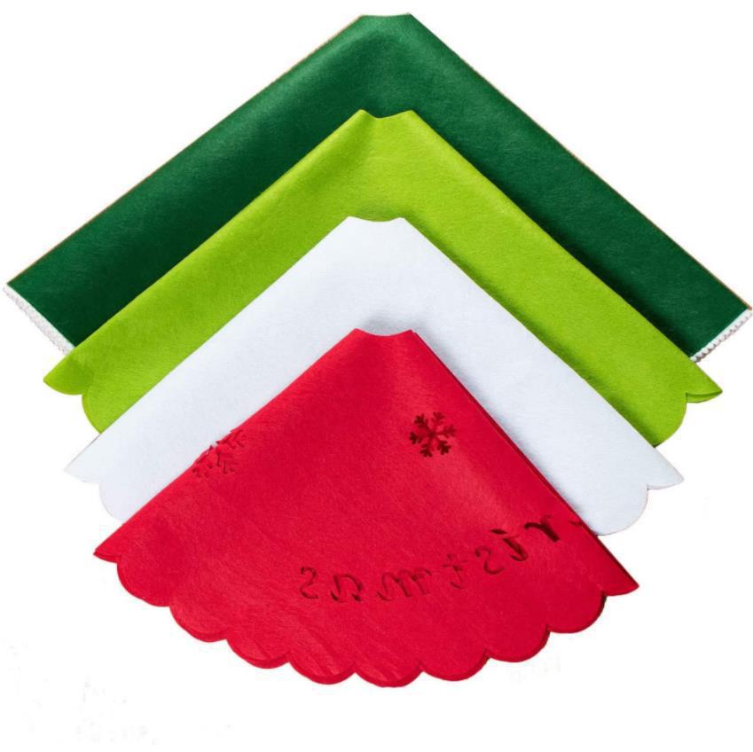 40 Inches Soft Felt Fabric Christmas Tree Skirt Christmas Party Decorations