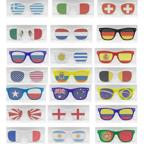 Full Color Custom Sticker Pinhole Sunglasses