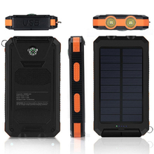 Wasterproof Solar Power Bank with LED-10000 mAh