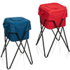 Detachable Insulation Ice Bucket Portable Folding Ice Pack with Shelf Ice Bucket For Beach Picnic Party