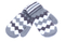 Knitted Warm Winter Mittens With One Finger