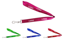  Custom Promotional Flat Plain Neck Lanyard With Swivel Hook