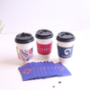 Disposable Dimpled White Coffee Sleeve for 12-24 oz. Cups