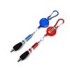 Carabiner Pens Keychain Retractable Badge Reel Ballpoint Pen Pull Clip Pen for Workers, Nurses, Teachers, Colleagues