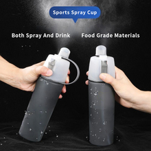 20OZ Misting Water Bottle Sports Water Bottle with Spray Mist for Outdoor Hydration