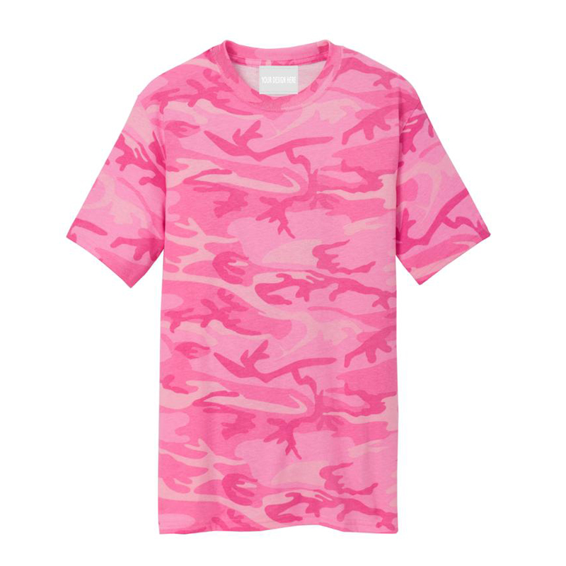 Custom Prinitng Camouflage Cotton T-shirt