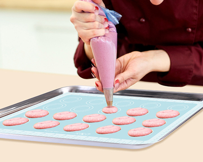 Silicone Baking Mats Non-Stick Silicone Sheet for Bake Pans & Rolling Macaron/Pastry/Cookie/Bun/Bread Making