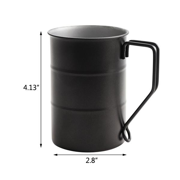Camping Coffee Mugs Metal Stainless Steel Cups for Hiking, Travel, Fishing, Picnics, Hunting and Outdoor Use
