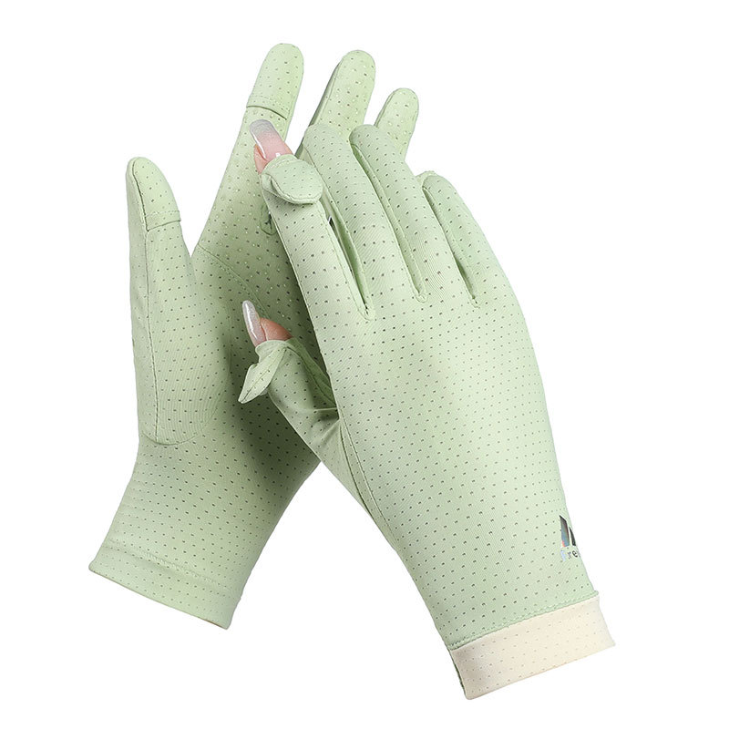UV Sun Protection Gloves Sunblock Fingerless Gloves Non Slip Sunscreen Gloves Hiking Gloves Women