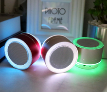 Portable Wireless Bluetooth LED Speaker with Built-in-Mic Handsfree Call HD Sound and Bass