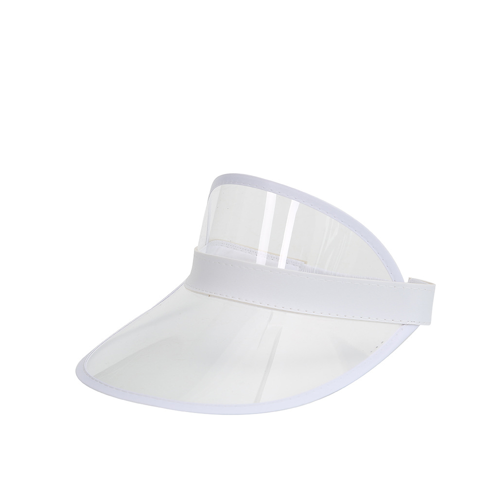 Anti-UV Headwear Highlight Plastic Cap Visor Outdoor Hat