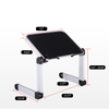 Book Reading Stand Hands-Free Adjustable Height Book Holder Collapsible Tablet Aluminum Stand