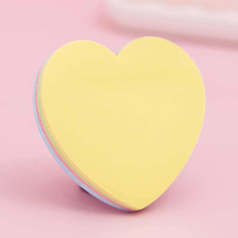 Heart-Shaped Sticker Pad