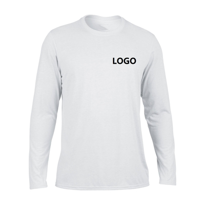 Customized Mens Polyester Long Sleeve Sports T-Shirt