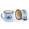 Vintage Souvenir Ceramics Coffee Cup Enamelware Custom Ceramics Camping Campfire Mug Retro Mug