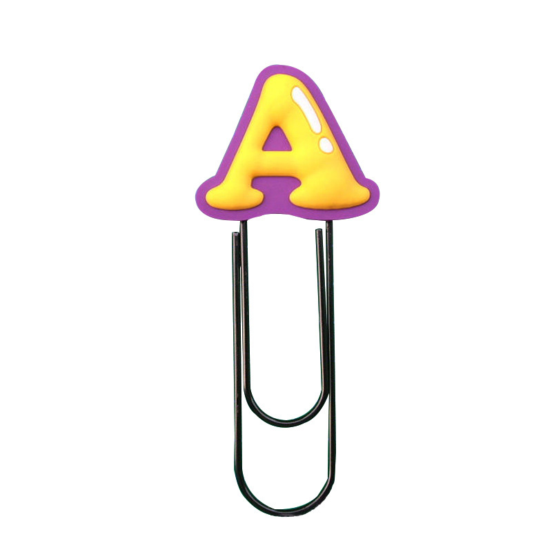 Soft PVC Promotional Gifts Paper Clip Bookmark