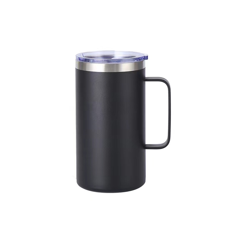 Custom Logo Coffee Mug 24 oz Stainless Steel Tumbler with Handle