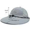 Flat Bill Super Wide Brim Snapback Trucker Mesh Hat