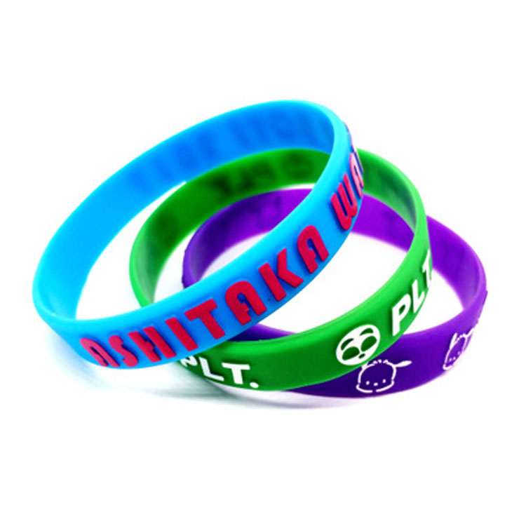 Imprinted Embossed Color Printed Wristbands