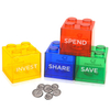 Colorful Kids Saving Coins Plastic Money Box Piggy Bank