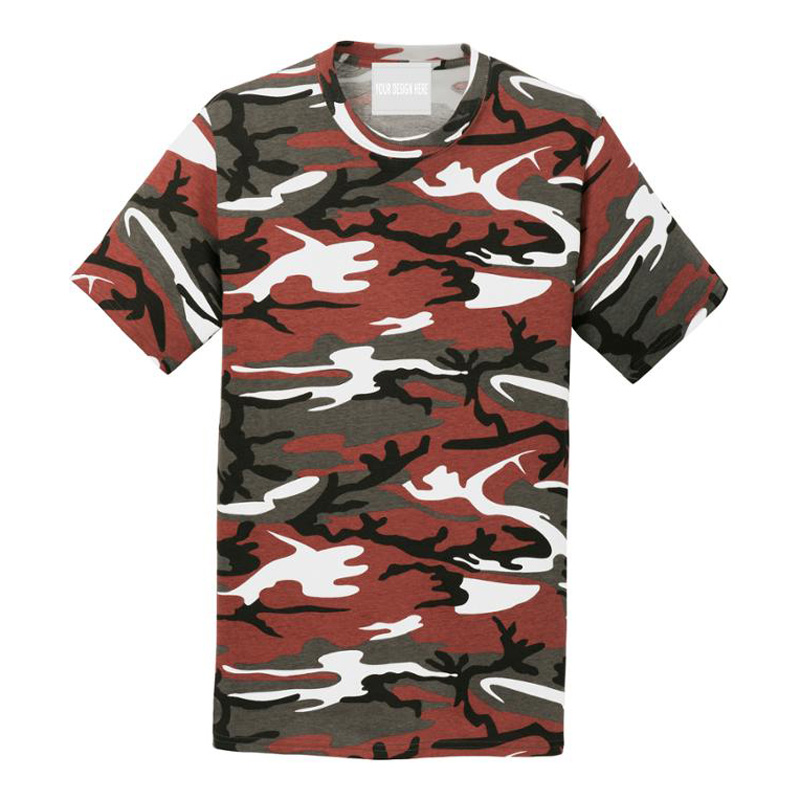 Custom Prinitng Camouflage Cotton T-shirt