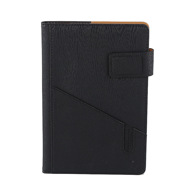 A5 Lined Journal Notebook with Pen Holder Personalized Hardcover Leather Journal Notebook with Gusseted Phone Pocket