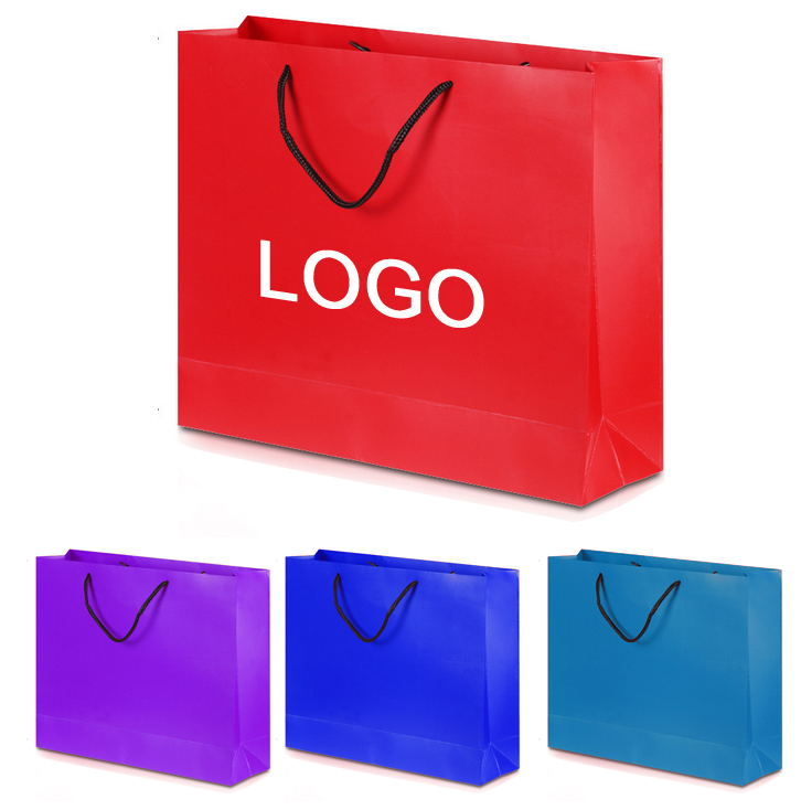 Custom Logo Matte Laminated Tote Shopping Bag