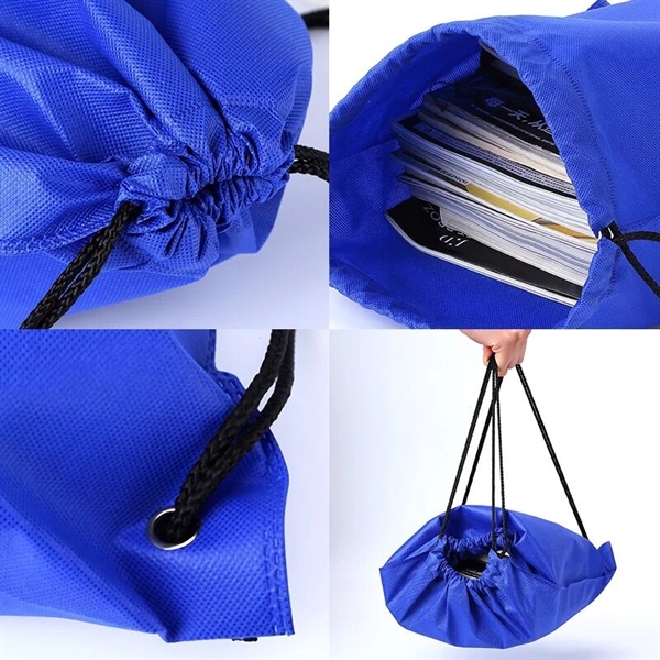17 x 20 Inch Non-Woven Drawstring Backpack Cinch Bag